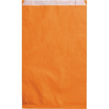 Papierbeutel 15x21x4cm (BxHxT) 60gr. orange 100 St./Pack