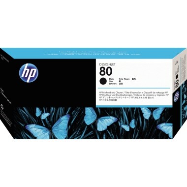 HP Druckkopf 80 schwarz inkl. Druckkopfreiniger