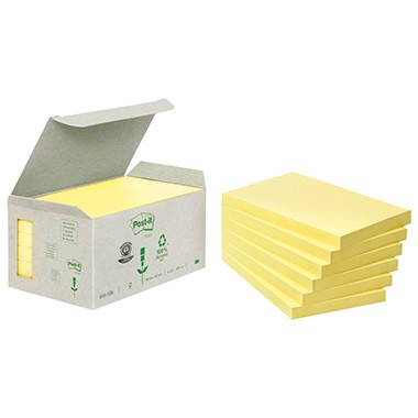 Haftnotiz 38x51mm Recycling Notes gelb 100 Bl./Block,6 Block/Pack, Post-it®
