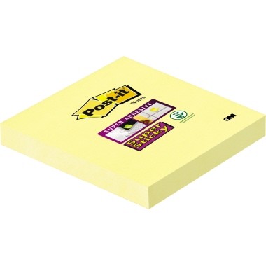 Haftnotiz 76x76mm (BxH) Super Sticky Notes gelb 90 Blatt