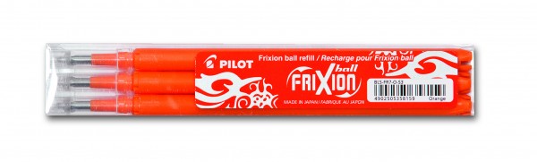 Pilot Mine f. Tintenroller FRIXION 2260 orange Strichstärke: 0,4 mm, 3 St./Pack