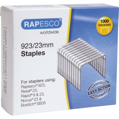 Heftklammern 923/23 RAPESCO silber 1000 St./Pack