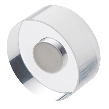 Magnete 30mm Ø Design Acryl transparent max. Tragfähigkeit: 3 kg,4 St./Pack