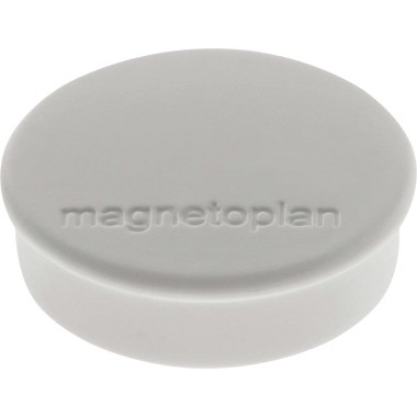 Magnete 24mm Ø Magnetoplan Discofix Hobby grau Haftkraft 0,3 kg ,10 St./Pack,Werkstoff: Ferrit