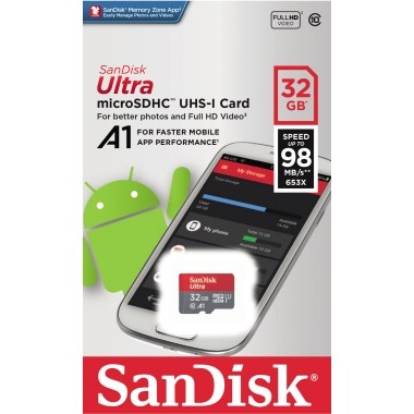 Speicherkarte SanDisk microSDHC Ultra 32 Gbyte Class 10, UHS-1