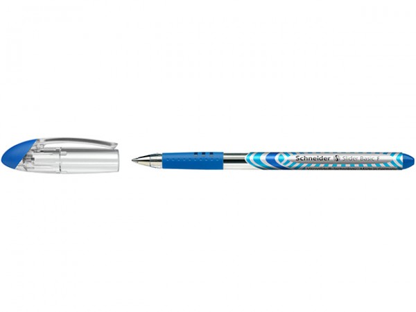 Kugelschreiber Slider &quot;M&quot; Basic blau Strichstärke: 0,5 mm, Kappenmodell,Schneider