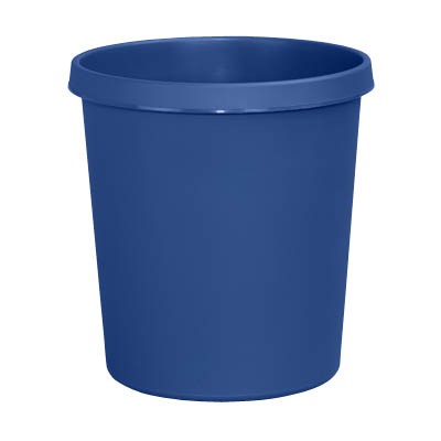 Papierkorb 18 liter rund blau Maße: 31,5 x 33,1 cm (Ø x H)