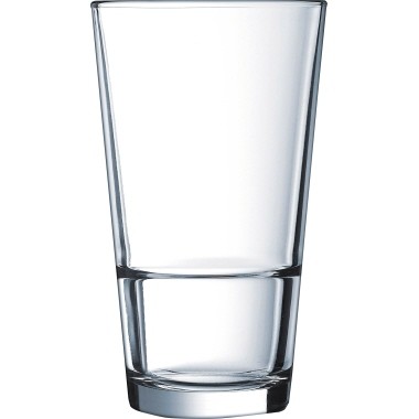 Longdrinkglas Arcoroc STACK UP glasklar 290 ml 6 St./Pack , Höhe 11,9 cm , stapelbar