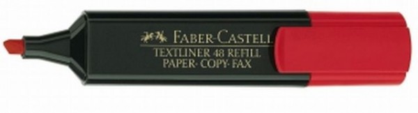 Textmarker TEXTLINER 48 nachfüllbar rot Strichstärke 1-5 mm