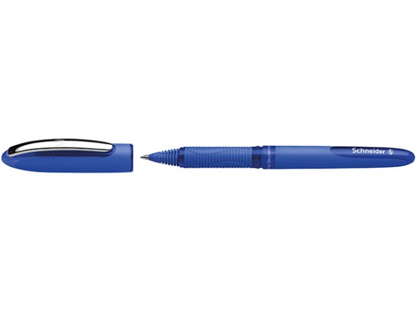 Tintenkugelschreiber One Hybrid 0,3 mm blau Kappenmodell,Hybrid-Konusspitze