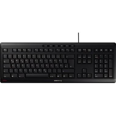 Tastatur CHERRY STREAM JK-8500DE-2 schwarz Maße: 46,3 x 1,8 x 16,3 cm (B x H x T)