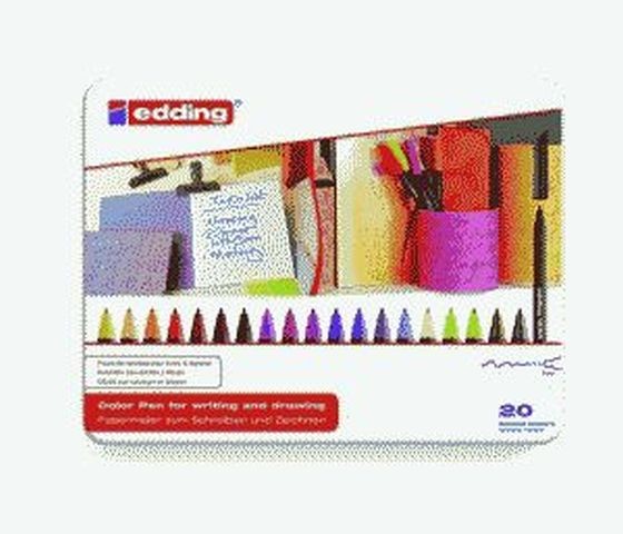 EDDING 1200 20ER SET 0,5-1 mm Blechschachtel Farben