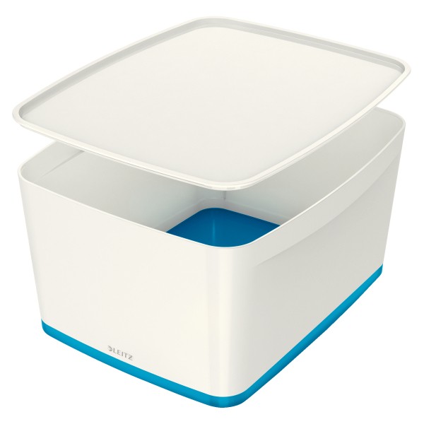 Aufbewahrungsbox Leitz MyBox 18l weiß/blau Format:318x198x385mm