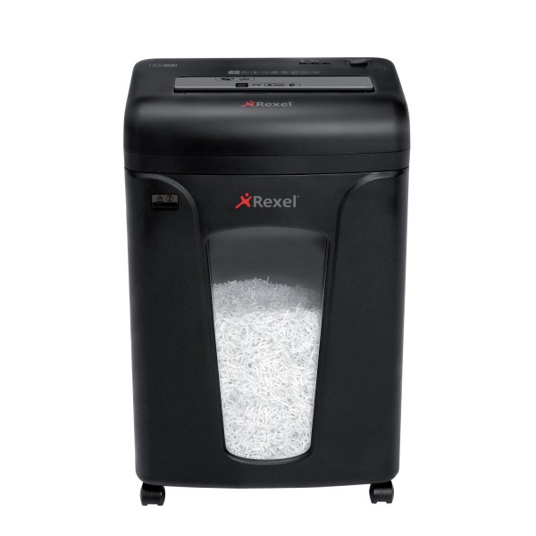 Aktenvernichter REXEL Mercury REM820 schwarz Partikelschnitt 9 Bl. (70 g/m²)