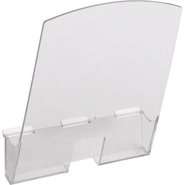 Franken Prospekthalter PRO A4 Acryl transparent Größe (B x H x T): 230 x 270 x 162 mm,22mm