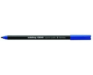 Edding 1300 Fasermaler color pen blau 03 Rundspitze Strichstärke:ca. 2 mm