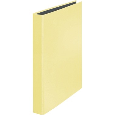 Ringbuch A4 2-Ringe Colorspankarton vanille gelb Füllhöhe 25mm , Falken