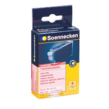 SOENNECKEN TINTENP.KOMPATIBEL CLI 526 MAGENTA INHALT 9 ML