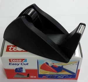 Tischabroller Tesa f.33mx19mm Easy Cut schwarz Wellenmesser / ungefüllt
