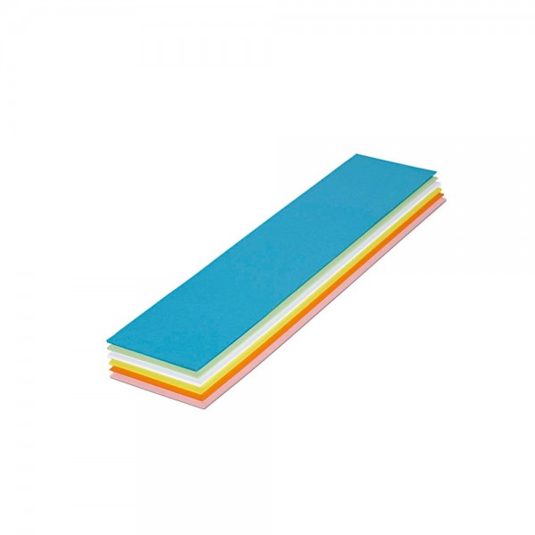Moderationskarte Rechteck 9,5 x 42,5 cm farblich sortiert,50 Stück/Pack