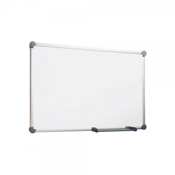 Whiteboard 120x90cm 2000 MAULpro emailliert weiß magnethaftend,Rahmen Aluminium,mit Ablageschale