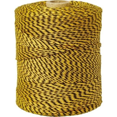 Bindfaden SoldanPlus Länge: 360 m schwarz/gelb Werkstoff: Baumwolle