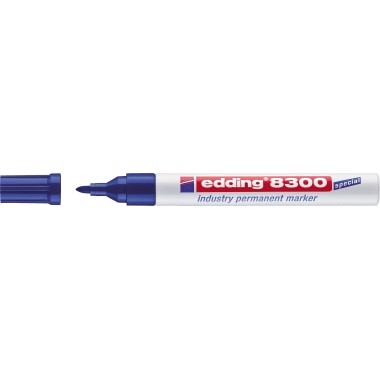 Edding 8300 industry permanent marker blau Strichstärke: 1,5 - 3 mm, Rundspitze