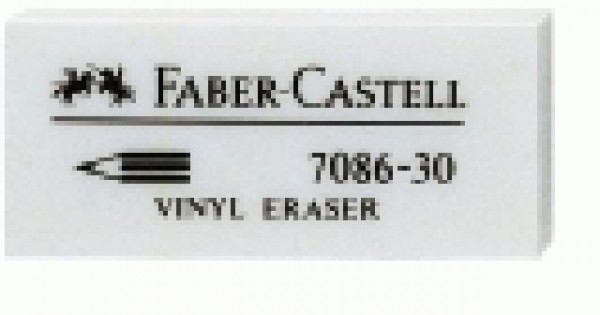 Radierer Faber Castell 7086-30 weiß PVC-free