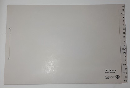 ***Register A4 quer A-Z Papier 24 Blatt ***AUSVERKAUFT