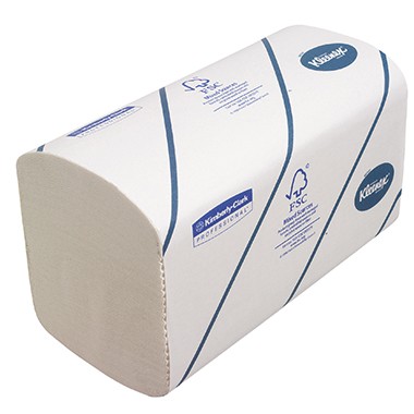 Falthandtücher 21,5x21cm 2-lagig Kleenex hochweiß Ultra 6789, Interfold-Falz ,15 x 186 Bl./Pack