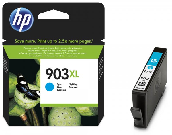 HP Tintenpatrone 903XL cyan Druckseiten: ca. 825 Seiten, Inhalt: 9,5 ml