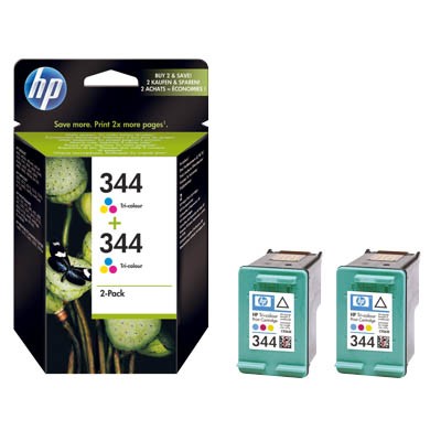 HP Tintenpatrone 344 farbig 2 St./Pack Druckseiten: ca. 2 x 560 Seiten