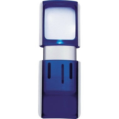 Lupe 3-fach Vergrößerung Kunststoff blau Maße: 4,7 x 11,8 x 1,4 cm (B x H x T)