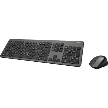 Tastatur-Maus-Set Hama KMW-700 anthrazit/schwarz QWERTZ