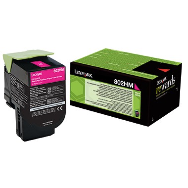 Lexmark Toner 802HM magenta Druckseiten: ca. 3.000 Seiten