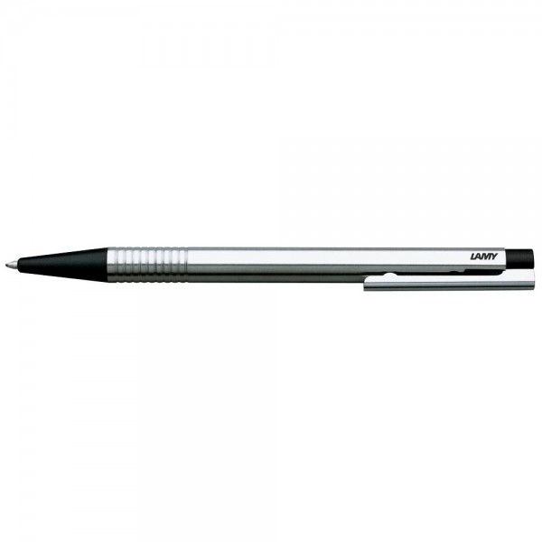 Kugelschreiber LAMY logo silber Schreibfarbe sw Drücker und Spitze schwarz