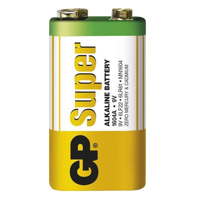 Batterie 9V E-Block GP Super Alkaline 6LR61