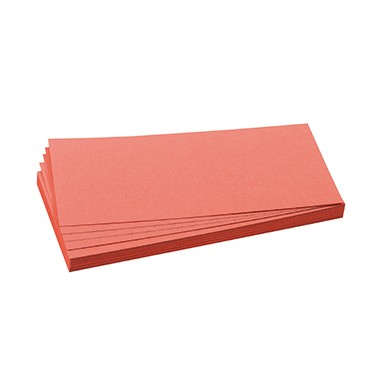 Moderationskarte Rechteck 20,5x9,5cm (BxH) rot 500 St./Pack