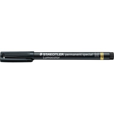 OHP-Stift Lumocolor M 1mm permanent schwarz lichtbeständig, schnelltrocknend,wasserfest