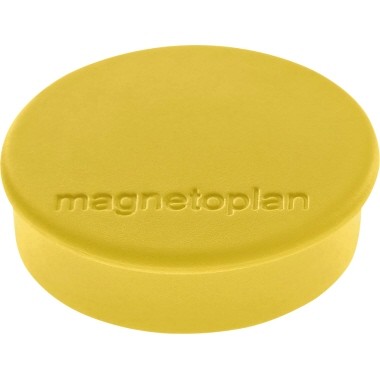 Magnete 24mm Ø Magnetoplan Discofix Hobby gelb Haftkraft 0,3 kg ,10 St./Pack,Werkstoff: Ferrit