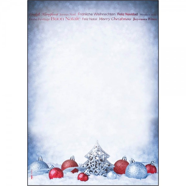 Designpapier A4 90g/m² Christmas Moments 25 Bl./Pack , Weihnachtmotiv