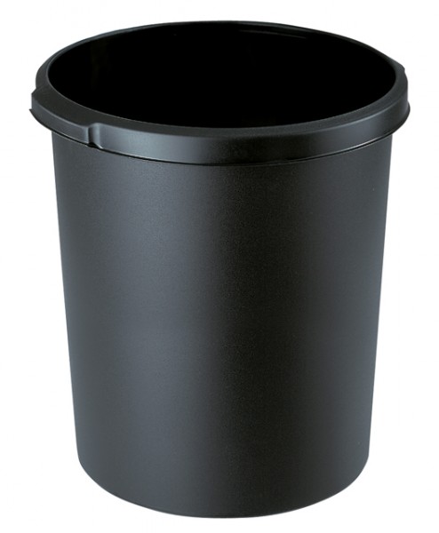 Papierkorb 30 liter KLASSIK schwarz Maße: 37,5 x 41 cm (Ø x H)