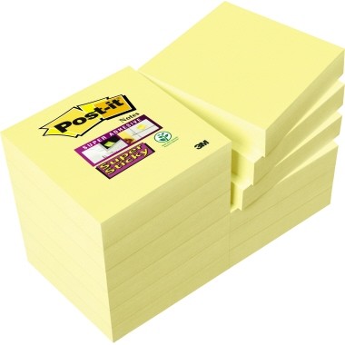 Haftnotiz 48x48mm Super Sticky Notes gelb 90 Bl./Block, 12 Block/Pack