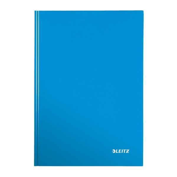 Notizbuch A4 kariert WOW blau metallic