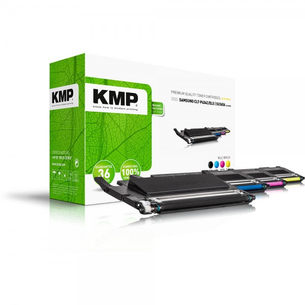 Lasertoner KMP wie Samsung CLT-P404C SA-T89V schwarz, cyan, magenta, gelb, 4-er Pack
