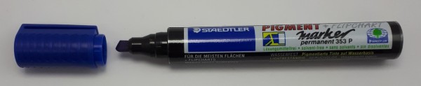 Flipchartmarker Pigment 353P blau permament 2-5 mm Strichbreite
