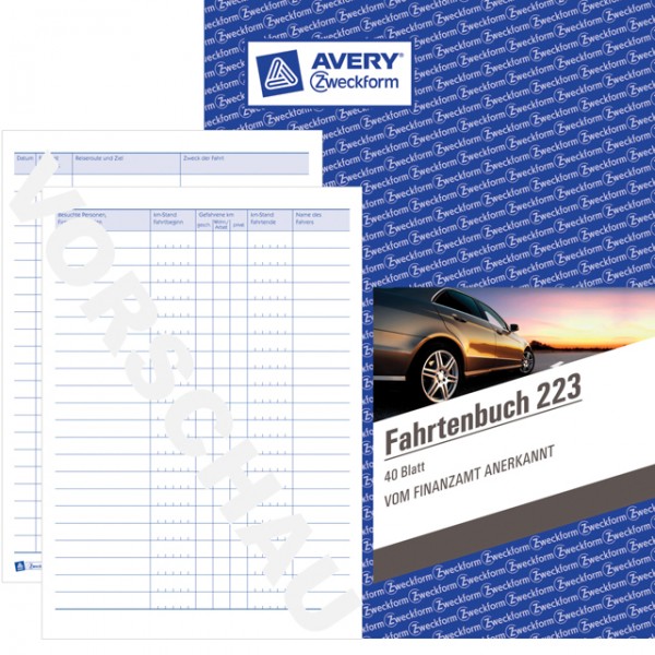 Zweckform Fahrtenbuch A5 40 Blatt