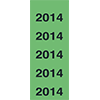 Rüschi 2014 grün Streifen 5 Aufkleber **Restposten,begrenzte Menge**