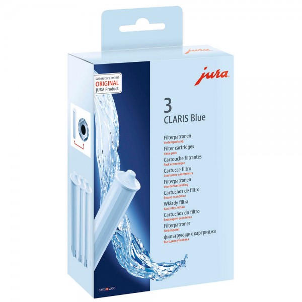 Jura Filterpatrone Claris Blue+ Wasserflter 3 Stück/Pack