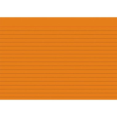 Karteikarten A5 liniert orange 100 St./Pack